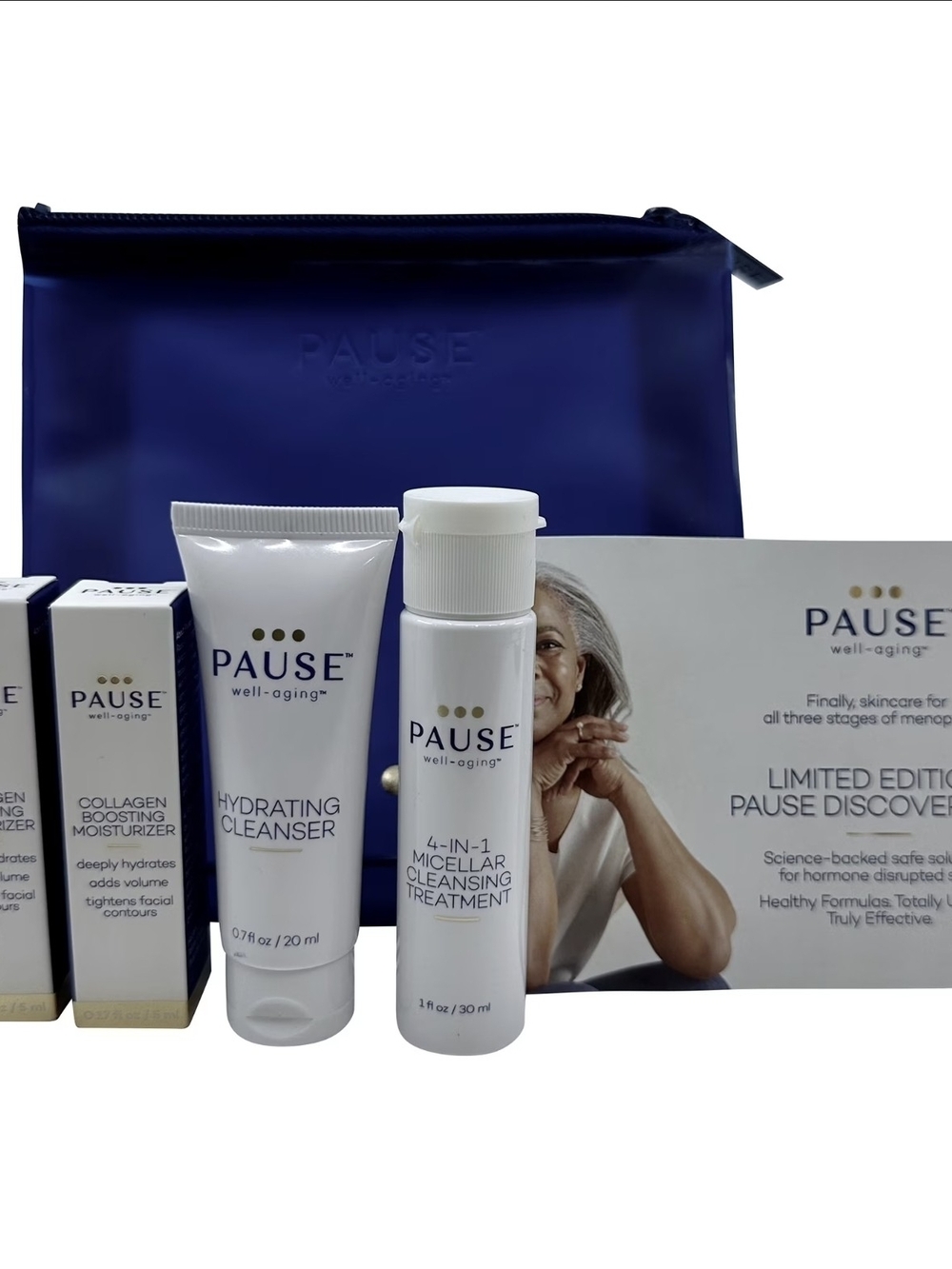 Pausr Well-Aging Hydrating Cleanser & Micellar Treatment Set - New In Bag